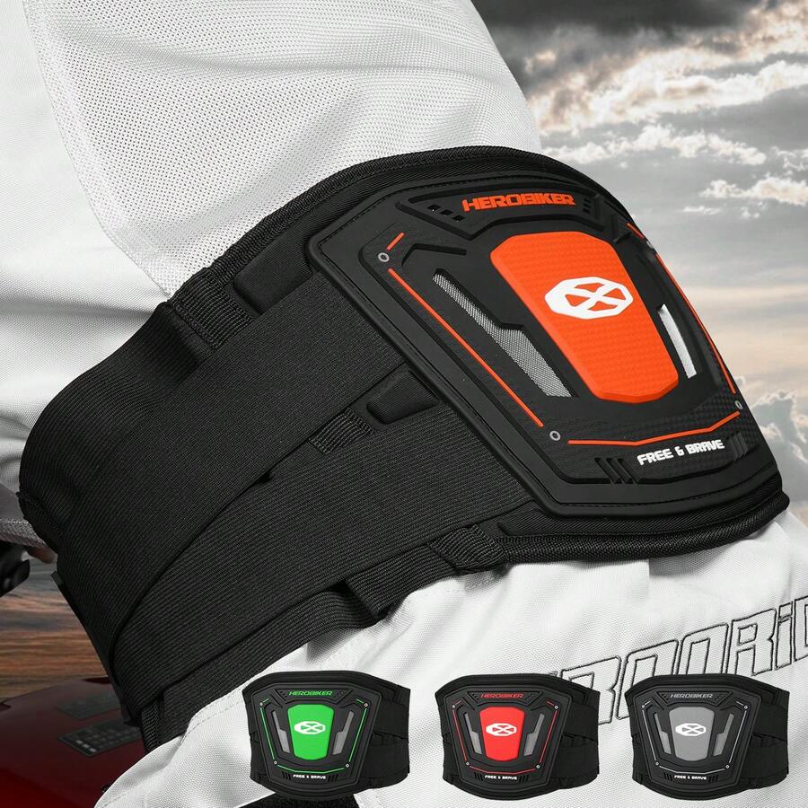 1 Piece Motorcycle Waist Protection Gear Commuting/Off-Road Motorcycle Safety Belt Comfortable Long-Distance Riding Shock-Absorbing Waistband Motorcycle Waist Protection Rider Gift - Multicolor - View 1