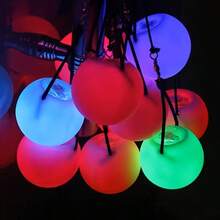 Bola de Poi con Luz LED Suave, 9 Modos de Luz Dinámica, Degradado Arcoíris, Rotación de Parpadeo de Alta Velocidad, Accesorio de Baile Brillante y Duradero, Regalo de Navidad Perfecto para Adultos, Principiantes y Artistas Profesionales - 2 unidades - Ver 10