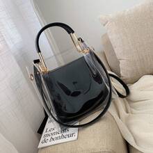 Summer Small Bag For Women 2019 Korean Version Versatile Handbag Fashionable Stylish Transparent Jelly Crossbody Bag - 米白 - 查看 9