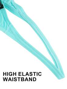 3-Pack Men's Big Pouch G-String Sexy Breathable Y-Back Thong Underwear Low Rise Sexy Thong Underwear Bulge Pouch Lingerie - 2紅+1綠 - 查看 7