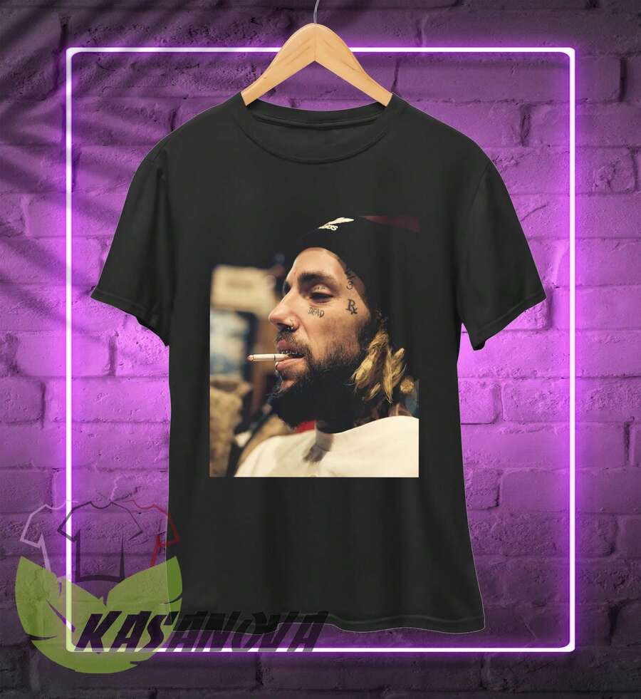 S Uicideboys Scrim Portrait T-Shirt 90s Retro Rap Hip Hop Music Merch Shirt Sweatshirts Hoodie - 黑色 - 查看 1