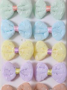 10pcs Girls Multi-Color Printed Butterfly Hair Clips Hair Accessories Headwear Top Clips Back Clips Side Clips Alligator Hair Clips For Daily Use - Multicolor - View 6