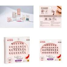 Kiss Ever-Ez Trio Lashes Medium Combo by Kiss - como en la foto - Ver 1