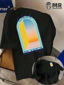 Camisetas de verano, camisas navideñas para hombre - Artículo popular camisetas hombre verano  ropa verano hombre y2k camisetas hombre manga corta - Negro - Ver 14