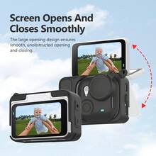 For Insta360 GO Ultra PULUZ 2 In 1 Silicone Expansion Module Body & Lens Cover (Black) - View 5