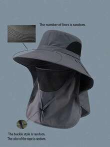 1 buah Topi Ember Unisex Warna Polos, Topi Pelindung Matahari Bernapas untuk Aktivitas Luar Ruangan, Perjalanan, Memancing, Golf, Musim Semi/Panas - MultiWarna - View 10