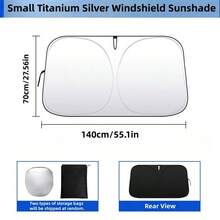 Aesthetic Portable Universal Car Windshield Sunshade , Efficient Sun Protection, Foldable Windshield Sunshade, Suitable For Most Vehicles, Easy To Store, Heat Insulation, Car Accessories Interior, Windshield Sun Shade - Multiple Styles - View 16