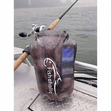 Fishoholic Bolsa seca u2013 Bolsas impermeables para equipo u2013 Cierre a prueba de fallos u2013 Hecho resistente y duradero para kayak, barco, pesca, senderismo, camping, tabla de remo y tailgaiting - Semi claro (Semi-Clear) + 5L - Ver 4