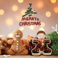 6 Pieces Metal Gingerbread Man Cookie Cutter Lebkuchen Cookie Molds by - inicial - Ver 4