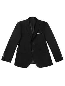 Men's Blazer Jacket Slim Fit Suit Coat Formal Business Casual Wedding Party Office Outfit Sizes XS-3XL (XS S M L XL 2XL 3XL) - 黑色 - 查看 5