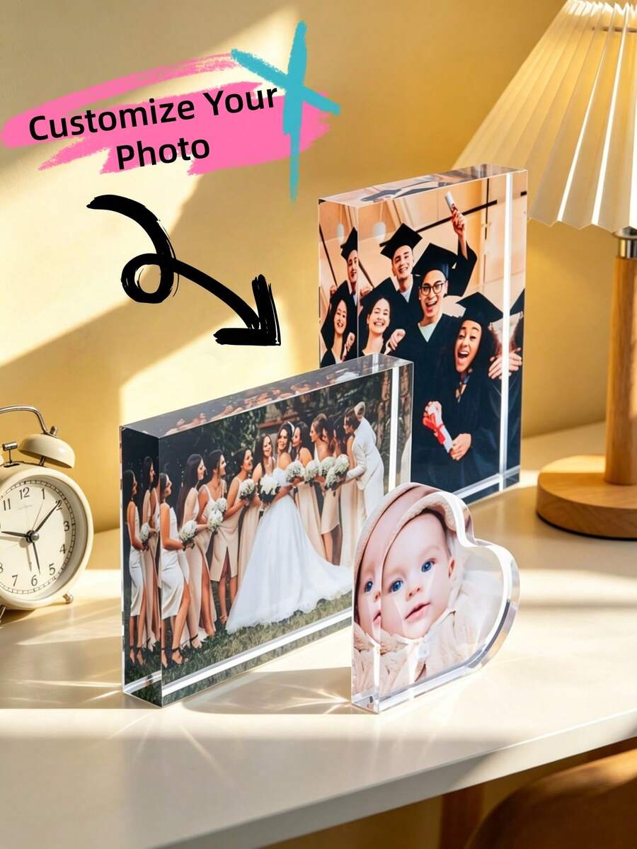 Personalized Photo Display, Customized Gifts, Photo Frames, Acrylic Customized Photo Frames, Children's Growth Commemorative Photos, Children's Baptism Gifts, Party Gifts, Birth Photo Souvenirs, Mother's Day Customized Gifts, Gifts For Mom, Couple Gifts, Father's Day Gifts, Friend Gifts, Teacher's Day Gifts, Graduation Commemorative Gifts - Multicolor - View 1