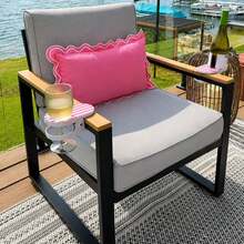 Mainstays Clip-On Drink Holder - Secure Your Beverage Anywhere, Beach Chair Cup Holder, Beach Cup Holders For Desk Table Pool Lounge Outdoor Cruise Use (Pink 2PCS) - Green 1PC - View 6