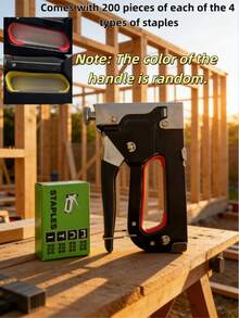 1pc Heavy Duty Stapler, Stapler, Nail Gun, Manual Nail Gun, Nail Gun, Heavy Duty Pneumatic Nail Gun, With Straight-Through Stapling System, Multi-Functional Tool Suitable For Woodworking, Framing, Upholstery, Etc., Compatible With Nail Guns And Disassembly Tools, Suitable For DIY Home Decoration - Manual Nail Gun - View 15