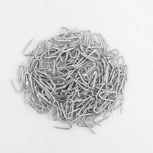 鍍鋅鐵絲圍欄釘 (280入) 雞網圍欄馬蹄形釘組 - 可將雞網鐵絲網牢固固定於圍欄或柱子上 - 鍍鋅鐵絲網紮帶 - 查看 3