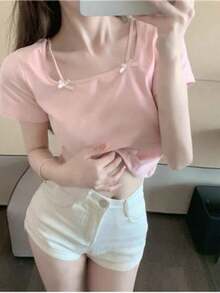 Women Tops - Pink - View 5