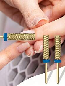 Gold-Colored Tungsten Carbide Nail Milling Drill Bit, Made Of High-Hardness Carbide For Versatile Use, Suitable For Long-Term Gel Removal - Yellow - View 9