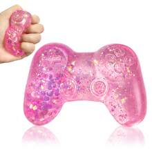 POKOJA LAND 1/4pc Gummy Game Controller Stress Ball, Stress Relief Toy, Marshmallow Filled Squeeze Toy, Stress Relieving Game Controller,Slow Rebound Squeeze Stress Ball, Random Style And Color - Maltose - View 10