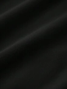 男士夏季時尚休閒簡約素色百搭無袖連帽背心 - 黑色 - 查看 4