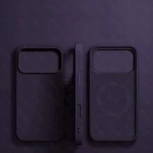 VRNOEI 豪華磁吸無線充電保護殼適用於 iPhone 16/14/13/12/11/15/17 Pro Max，天鵝絨材質，亦相容於 17 Air/14/15/16 Plus 手機保護套配件 - 暗紫色 - 查看 32