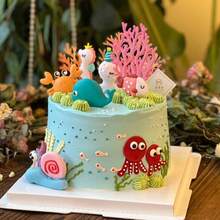 Moldes de silicona para algas marinas de coral, moldes de fondant de coral marino, moldes de chocolate para decoracin de pasteles, cupcakes, pasta de goma de caramelo, arcilla polimrica, juego de 3 - púrpura (NF136) - Ver 4