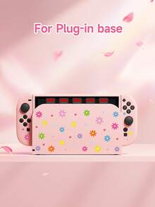 New Switch 2 (2025) Game Console Accessories, 1pc Small Heart & Daisy Flower Print Pattern Protective Case/Cover, Compatible With Switch 2/Switch NS/Switch OLED/Lite, Suitable For Switch 2nd Gen/Switch Game Console Accessories, Full Set Bundle, Storage Bag, Game Card Case, Switch Protective Case, Best Gift For Switch Players - Multicolor - View 14