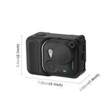 For Insta360 GO Ultra PULUZ 2 In 1 Silicone Expansion Module Body & Lens Cover (Black) - View 2