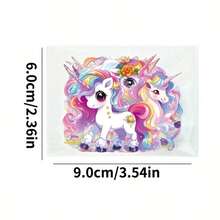 56pcs Cute Unicorn Transparent PET Stickers, Cross-Border Applicable, Dreamy Fairy Tale Rainbow Horse Pattern, Suitable For Planner And Tablet - 56pcs - View 5