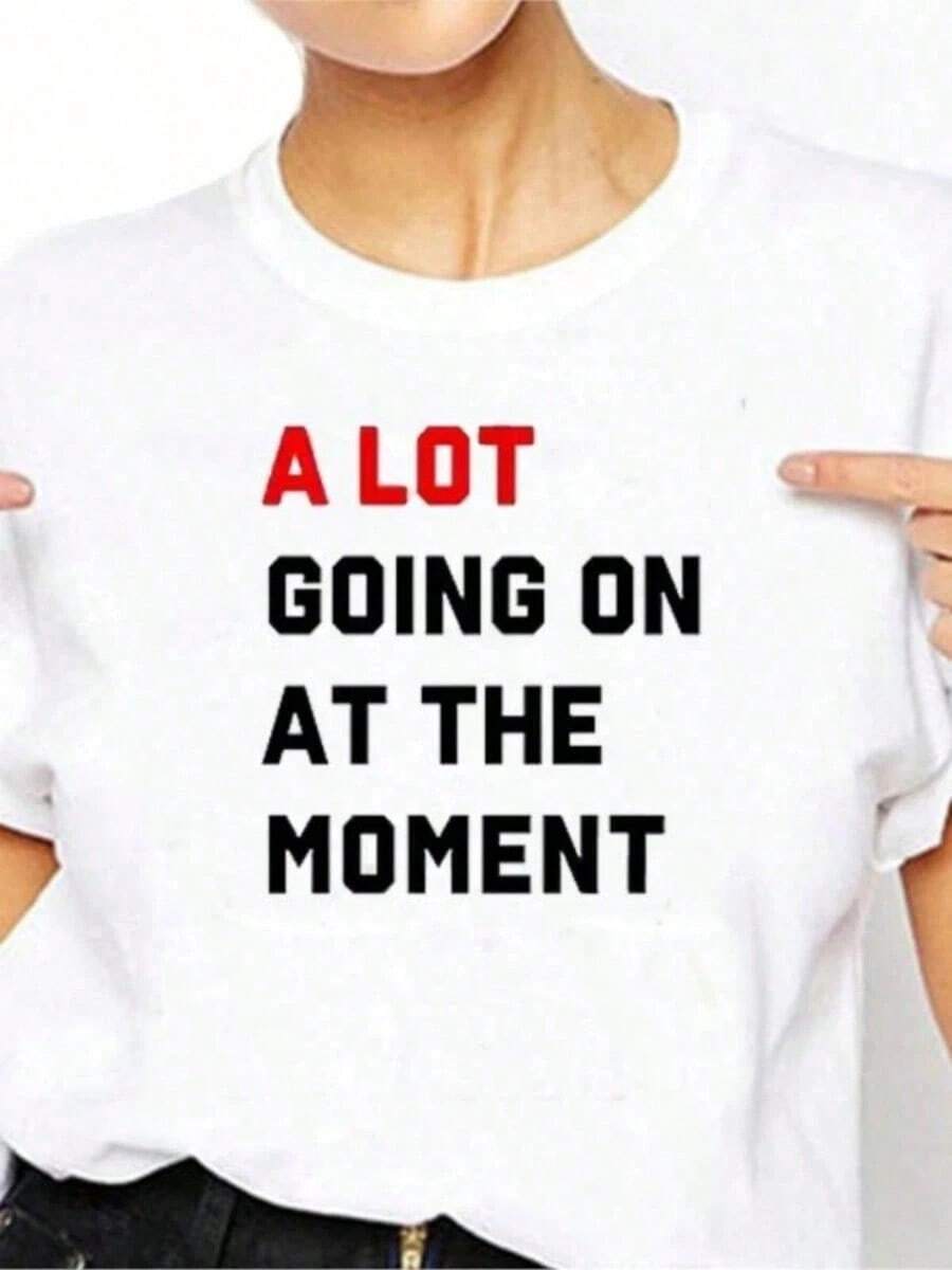 Camiseta de Verano para Hombre con Estampado de Letras para Navidad, Ropa de Regalo para Fans, Camiseta de Talla Grande para Mujer, Estilo Vintage de , Manga Corta - Negro - Ver 1
