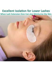 200/100/50/25/10 Pairs Eyelash Extension Eye Pads Set, False Eyelash Isolation Pads, Isolates Upper And Lower Lashes, Breathable Isolation Eye Pads. Suitable For Beauty Makeup Mask Set, Eye Pads And Beauty Tools. Suitable For Home Use - Multicolor - View 4