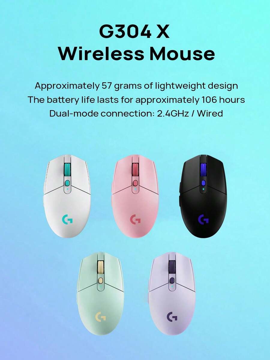 Logitech G304 X Gaming Mouse | 2.4G Wireless/Wired Dual-Use, 6 Programmable Buttons, Ergonomic Design For Small And Medium Hands, Low Latency And Zero Lag, Lightweight And Portable - View 1
