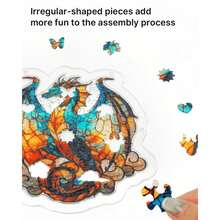 Acrylic Puzzles Suncatcher Window Hanging, 83 Pieces 7.4 Inch Sun Catcher Acrylic Puzzles Garden Decoration For Women Men Mom Birthday Gift Home Decor (Dawn Flower) - 海火龍 - 查看 4