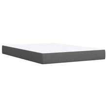 Joinmee Sommier à lattes de lit avec matelas Gris foncé 140x200cm Tissu - Gris - Voir 9