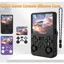 Protective Case, R36S Handheld Console Silicone Protective Case, Anti-Slip Shockproof Soft Cover With Lanyard Hole, Anti-Fingerprint Dustproof Scratch Resistant Full Protection Skin, Multi Colors Available - View 2