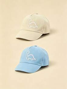 1/2 buah Topi Baseball Motif Dinosaurus Hewan Lucu, Lembut dan Dapat Diatur, Cocok untuk Balita Perempuan dan Laki-laki, Musim Semi, Musim Gugur, Musim Panas, Kasual Sehari-hari, Pesta, dan Bermain - MultiWarna - View 31
