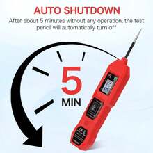 Automotive Circuit Tester With 4.5m Cable, Car Voltage Tester, Short Finder With Flashlight For Vehicle Wiring Repair, Truck, Engine, And Boat Diagnostic Tools - Red - Red - View 7
