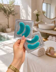Kit 2 Máscaras de Olhos Pepino Gel Refrescante Anti Olheiras Hidratante Spa Facial - Pepino - Visão 7