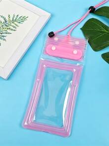 1 pieza Funda impermeable para teléfono - Bolsa seca impermeable IPX8, compatible con iPhone 17/16/15/14 Pro Max y teléfonos Android, compatible con pantalla táctil, se adapta a teléfonos de hasta 8.9 pulgadas, sello de doble bloqueo, bolsa de viaje ligera, adecuada para playa, piscina, crucero, natación, buceo, vacaciones de verano, etc. Bolsa impermeable, funda impermeable universal para teléfono, funda impermeable con cojín de aire - Multicolor - Ver 13