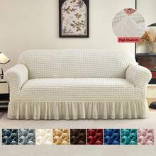 XM-Mirelitho 1 Piece  Sofa Cover Elastic Living Room Sofa Cover Pet Anti-Dirty Universal Sofa Protector Home Decoration Sofa Cushion Cover - 白色-2 - 查看 1