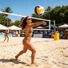 1pc Professional Grade Size 5 Volleyball, Durable Airtight Competition Sports Ball, Suitable For Daily Exercise And Team Matches (Two Styles Available: One With Letters, One Without, Randomly Sent) - Multicolor - View 4