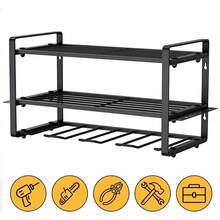 3 Tier Duty Power Tool Organizer Drill Holder Wall Mount Power Tool Storage Rack - A - View 7