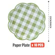 10pcs/25pcs/50pcs Octagonal Petal Series Disposable Plates, Party Supplies, Gathering Supplies, Holiday Supplies, Suitable For Gender Reveal, Birthday Party, Theme Party, Family Picnic - View 7