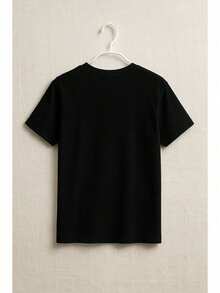 IMPALA T-Shirt Made Of 100% High-Quality Cotton, This T-Shirt Guarantees Exceptional Softness To The Touch, Round Neck With "Dad Special Edition Hero Emblem" Print And Short Sleeves - 黑色 - 查看 4