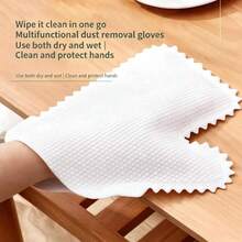 10pcs 30PCS Household Deep Cleaning Car Wiping Cleaning Multifunctional Dry & Wet Use Disposable Detail Dusting Slouchy Car Wiping Cloth Gloves - A - View 6