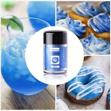 Bubuk Berkilau Biru, 5g Bubuk Glitter Dekoratif, Bubuk Kilau Metalik untuk Dekorasi Kue, Cokelat, Permen, dan Makanan Penutup, Perlengkapan Dekorasi Kue - MultiWarna - View 5