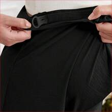 VUUG
  Pantalones anchos de uso diario de unicolor, ajustables en la cintura, versátiles y casuales para embarazadas - Albaricoque - Ver 4