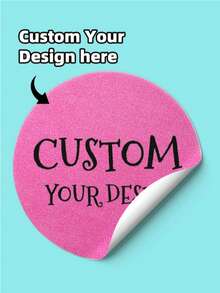 1-240pcs Customized Round Labels, Personalized Design, Transparent Waterproof Oil-Proof Tamper-Evident Stickers (No Ironing Required), Customized Thank You Message And Logo Stickers, Business Promotion - Round Stickers - View 4