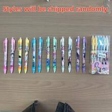 100pcs Multi-Functional Erasable Gel Pens, Fashionable Daily Click Pens, Ideal Holiday Fan Exchange Gift - Multicolor - View 2