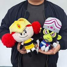 THE POWERPUFF GIRLS 收藏級 25cm 公主 Moebax 與 Mojo 毛絨娃娃，《霹靂女孩》電影反派角色，適合卡通迷女孩的完美生日禮物 - 彩色 - 查看 7