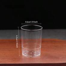 10pcs/50pcs/100pcs 100ml Straight Round Transparent Plastic Mousse Cups - Durable Clear Dessert Cups Suitable For Tiramisu, Pudding, Jelly, Cheesecake - Perfect For Weddings, Birthdays, Buffet Parties And Dessert Tables - Transparent - View 12