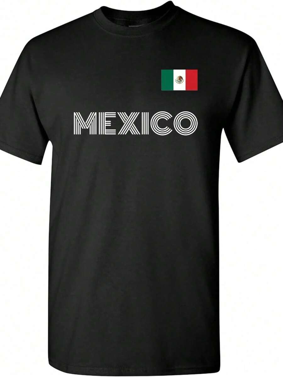 UGP Campus Apparel Camiseta de fútbol mexicano - Camiseta del equipo internacional mexicano de fútbol - Negro - Ver 1